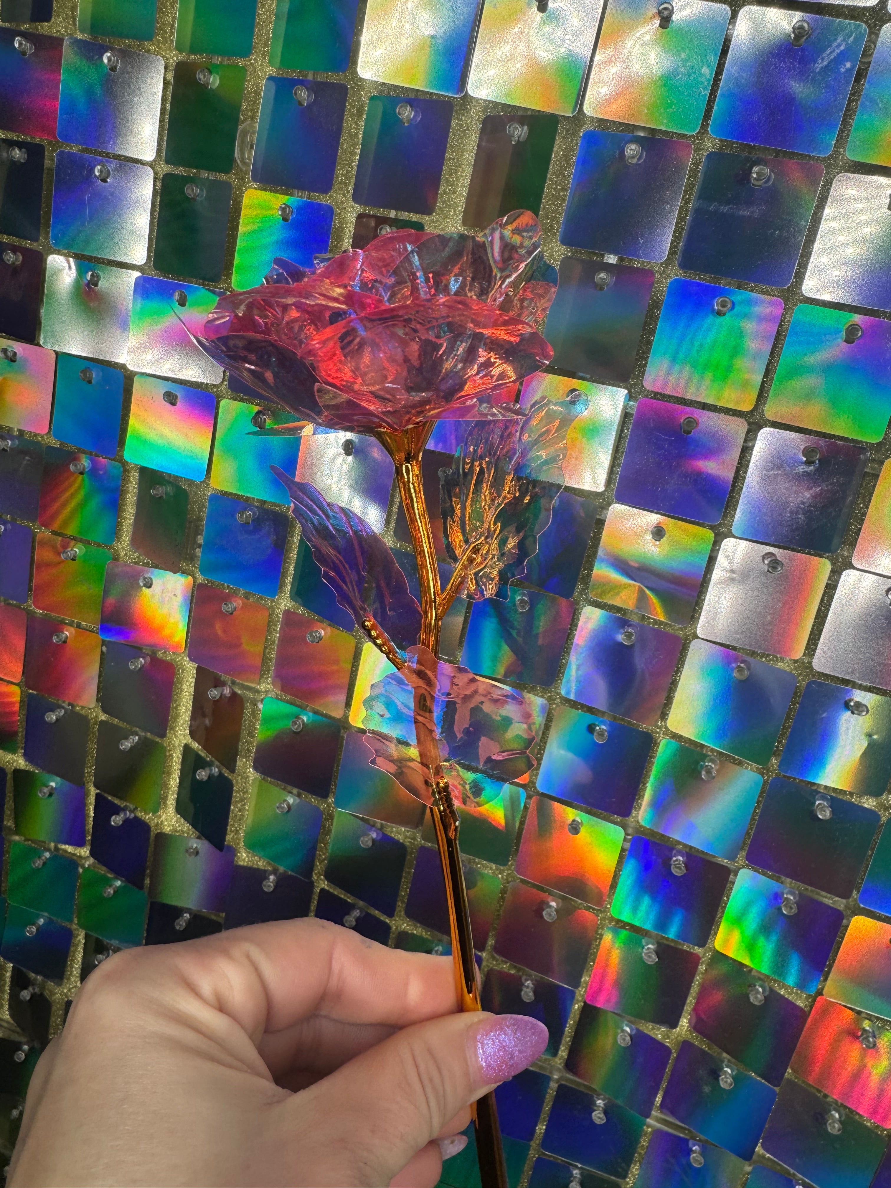 Holographic Foil Flowers