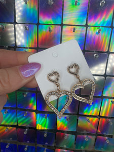 Double Heart Earrings