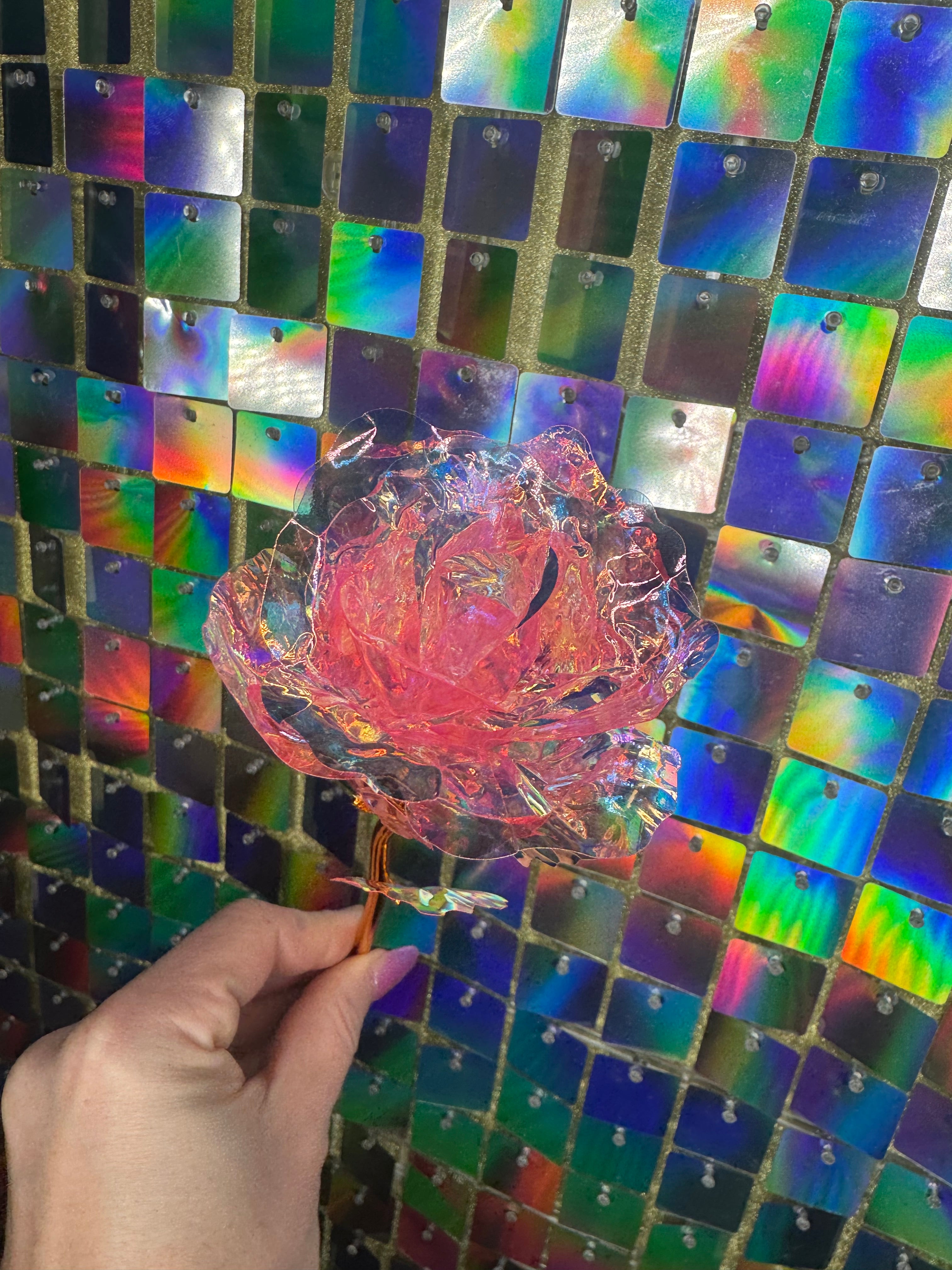 Holographic Foil Flowers