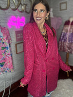 Load image into Gallery viewer, Blinging Blazer-Pink
