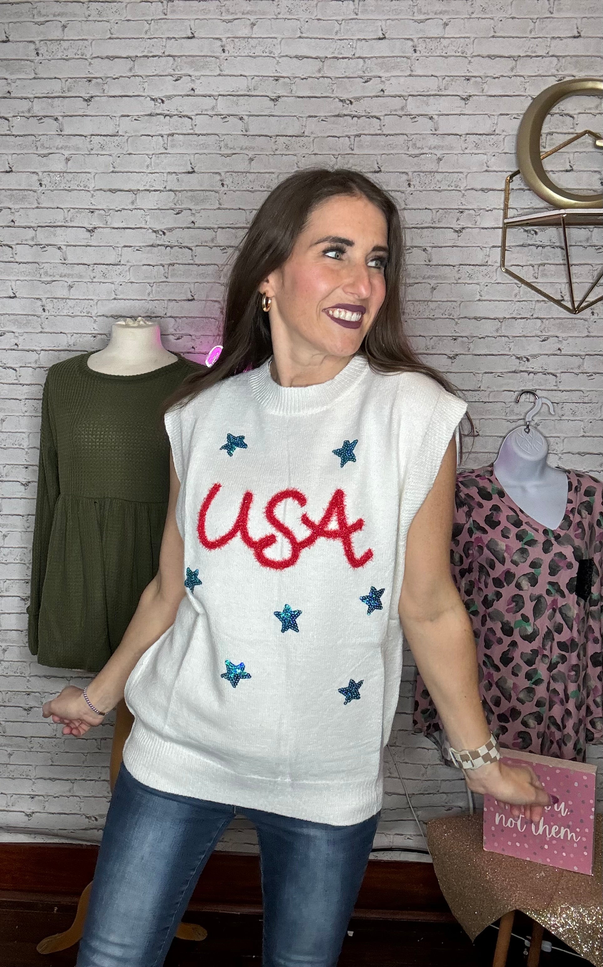 USA Tinsel Top