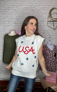 USA Tinsel Top