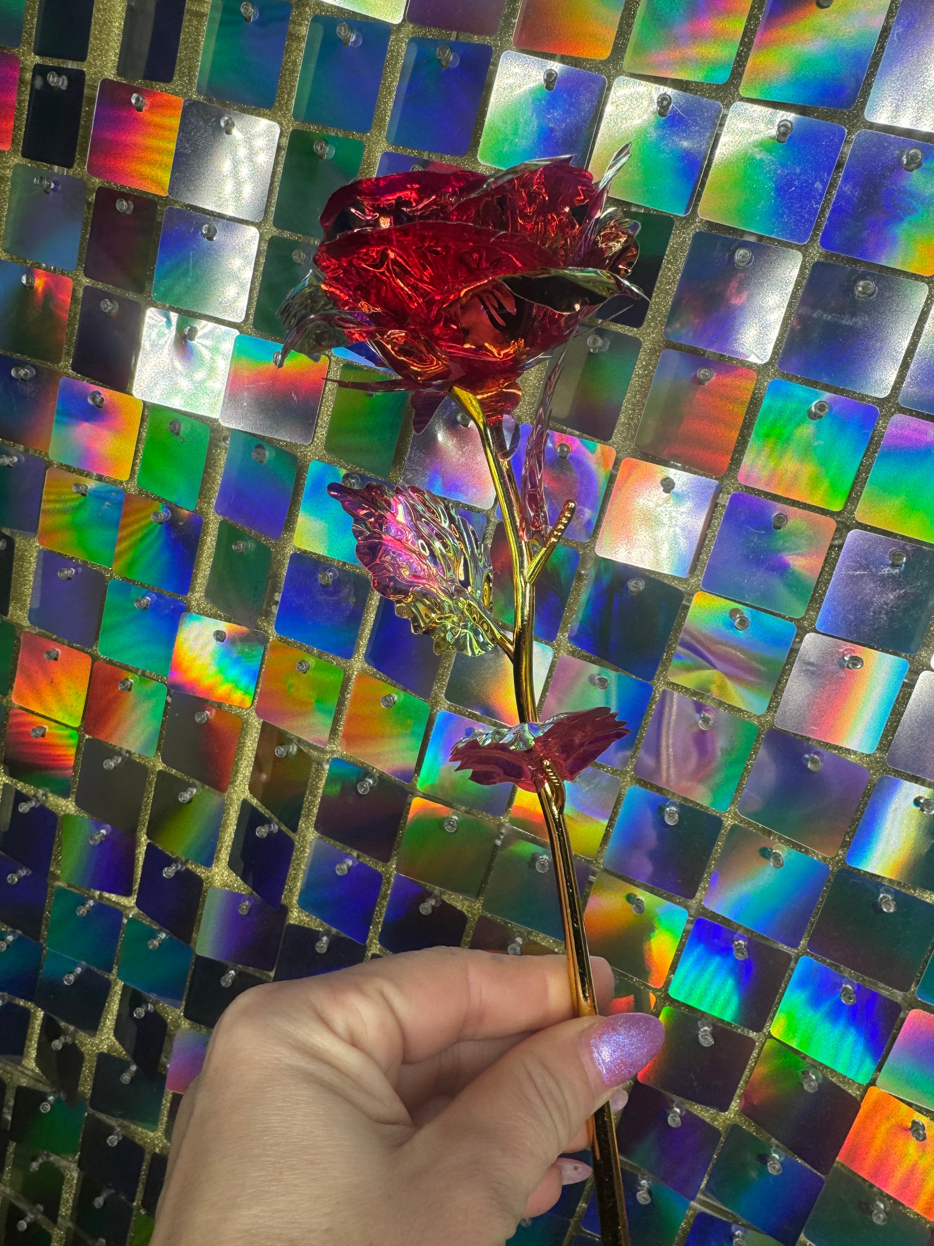 Holographic Foil Flowers