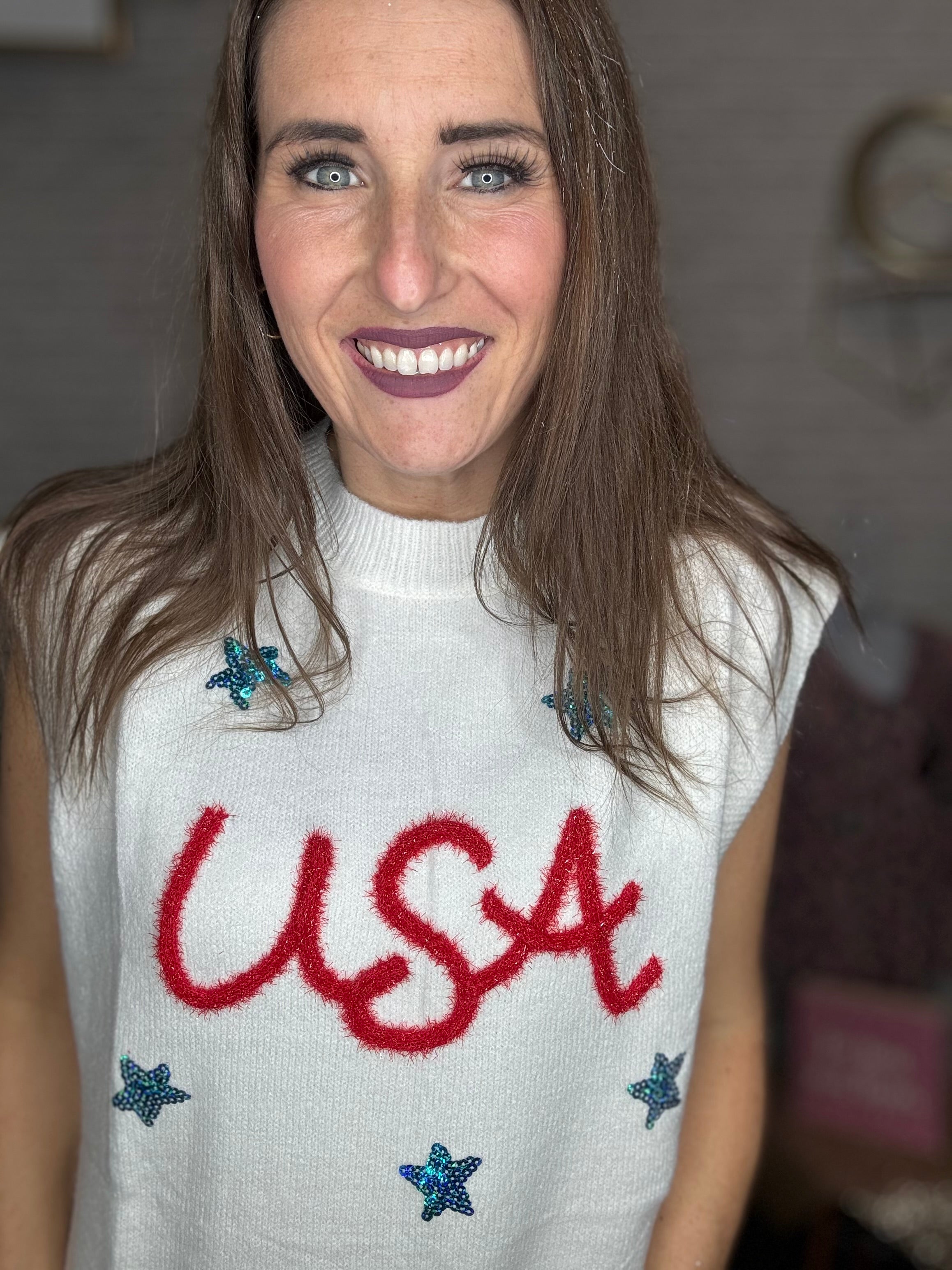 USA Tinsel Top