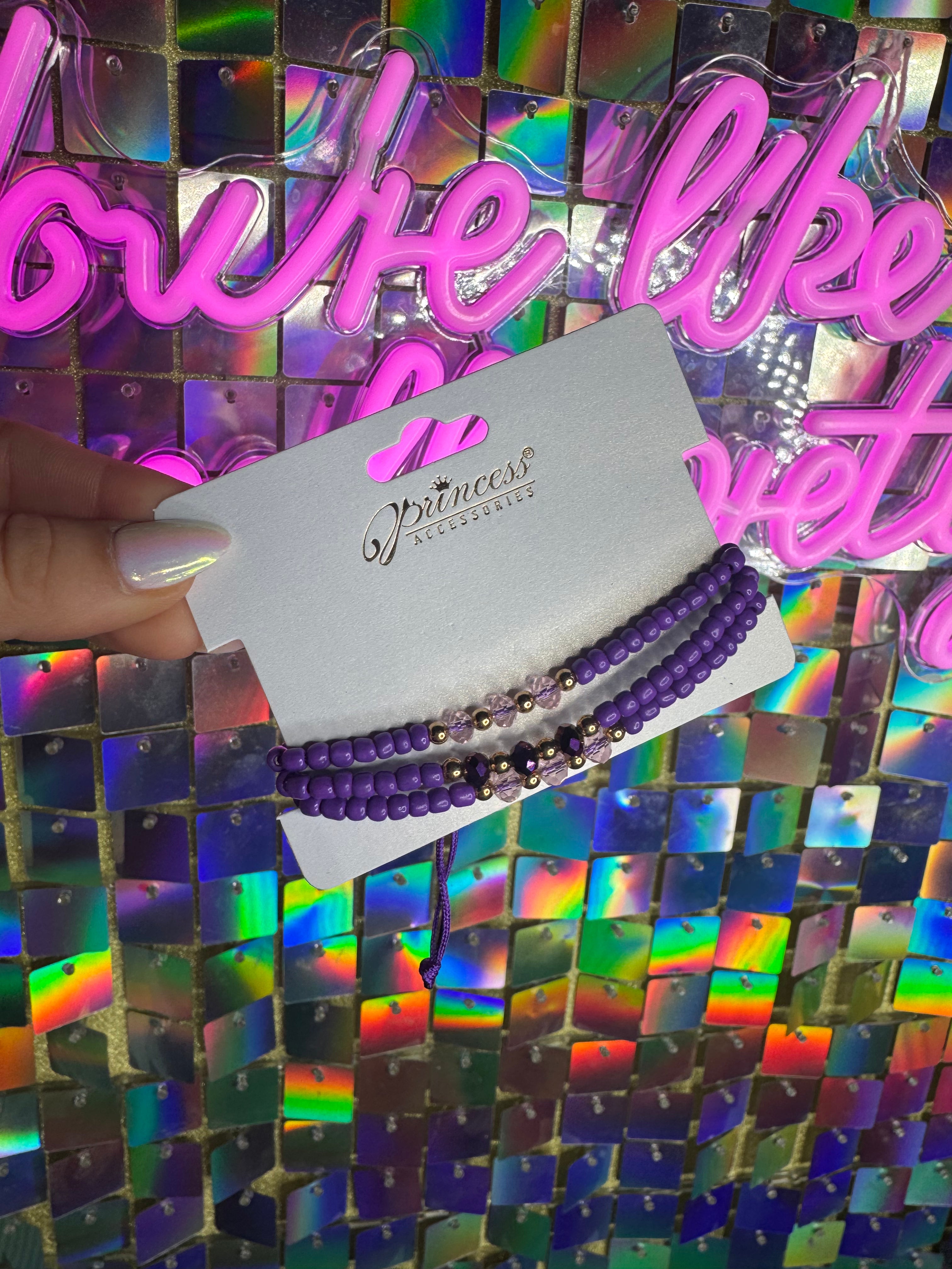 Purple 3-In-1 bracelet