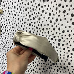Load image into Gallery viewer, Light grey silk Headband

